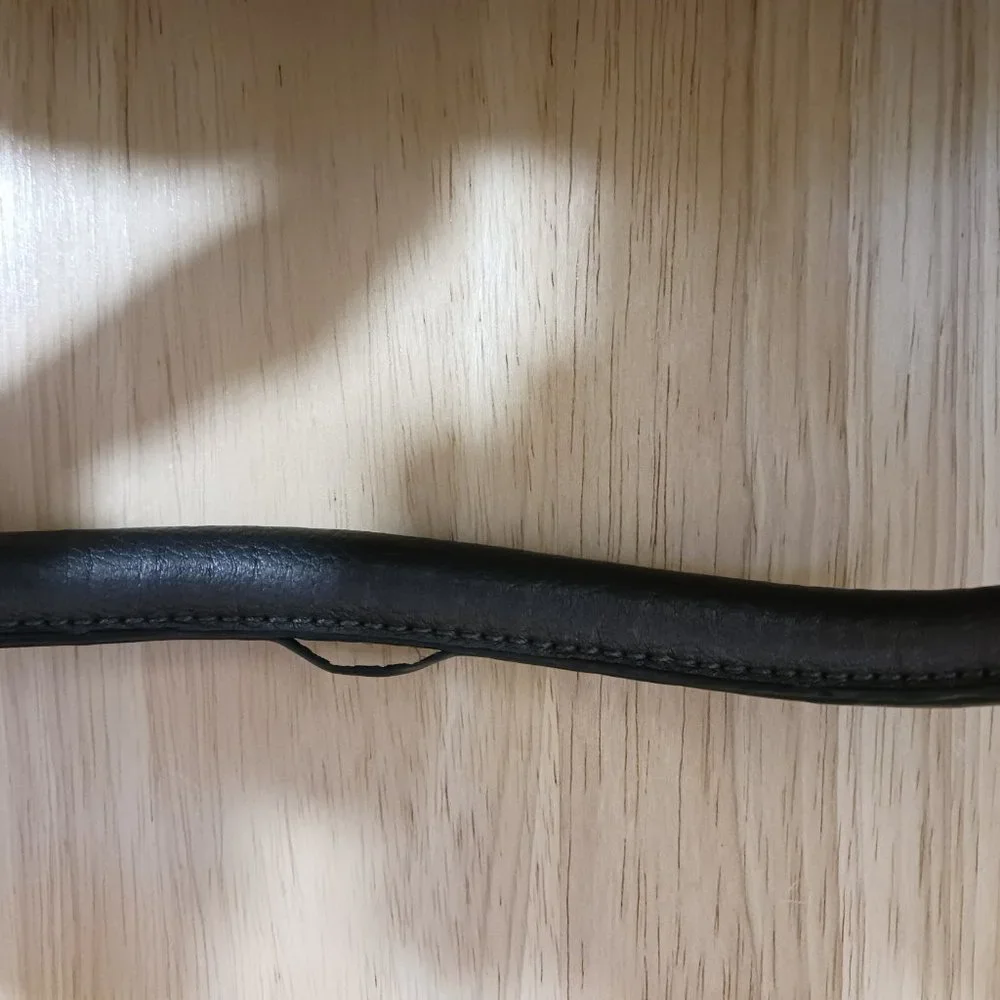 Charming Charlie Dark Gray Handbag Tote Buckles Zipped Closure - Picture 10 of 12